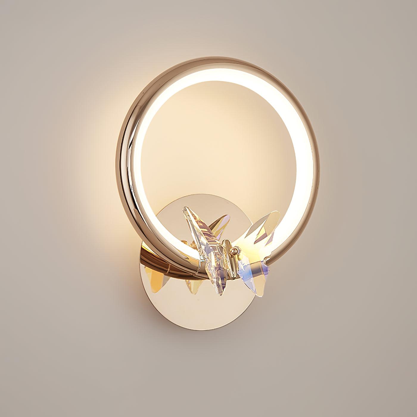 Ring Butterfly Wall Light