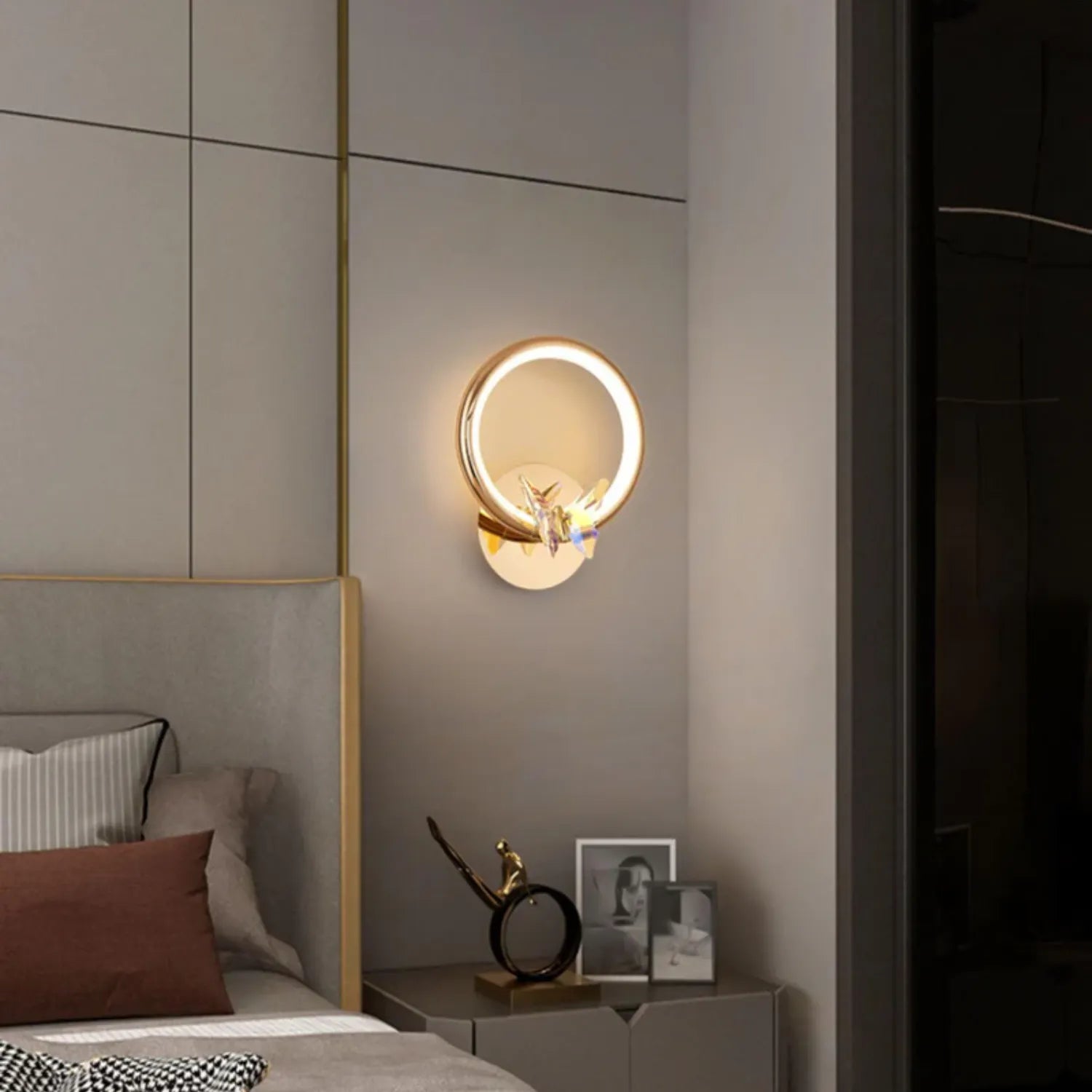 Ring Butterfly Wall Light