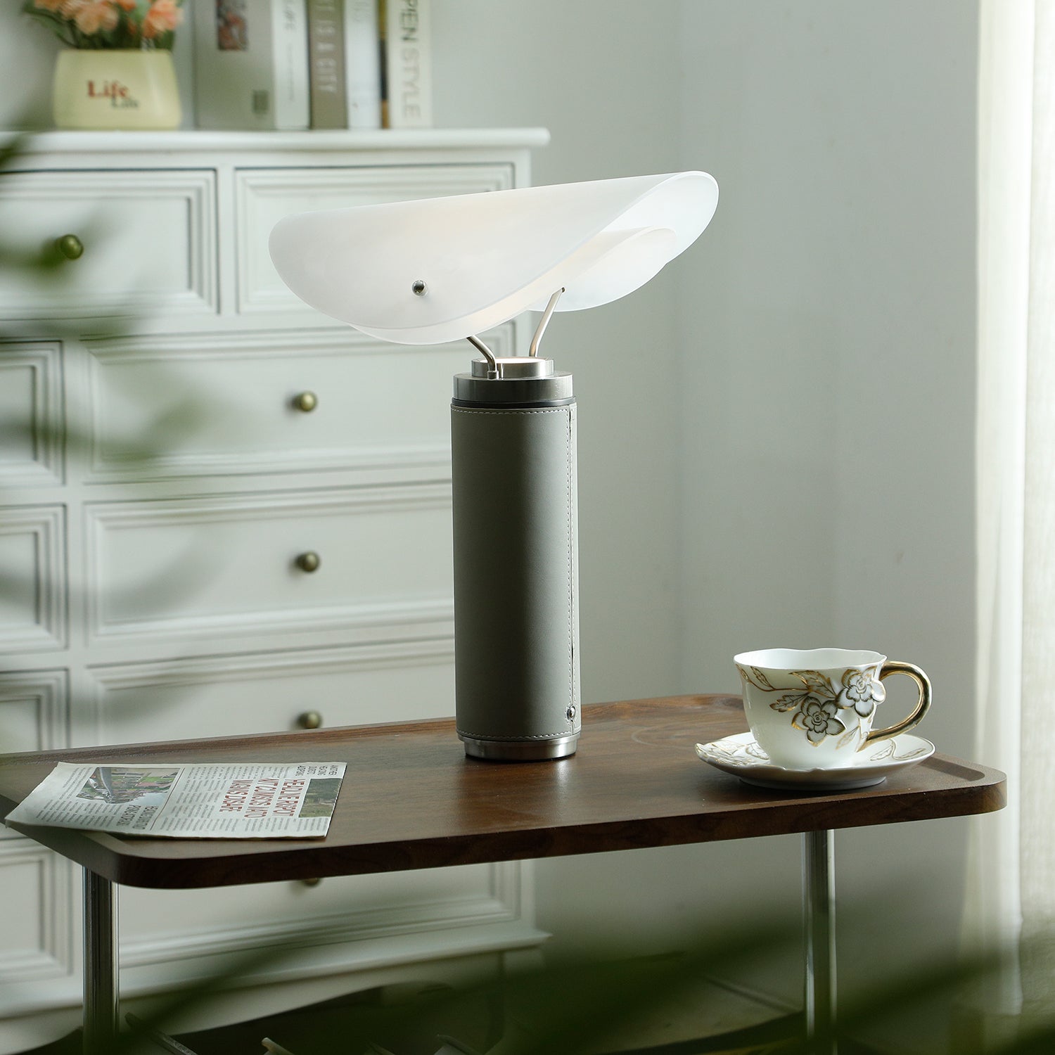 Giseo Travertine Table Lamp