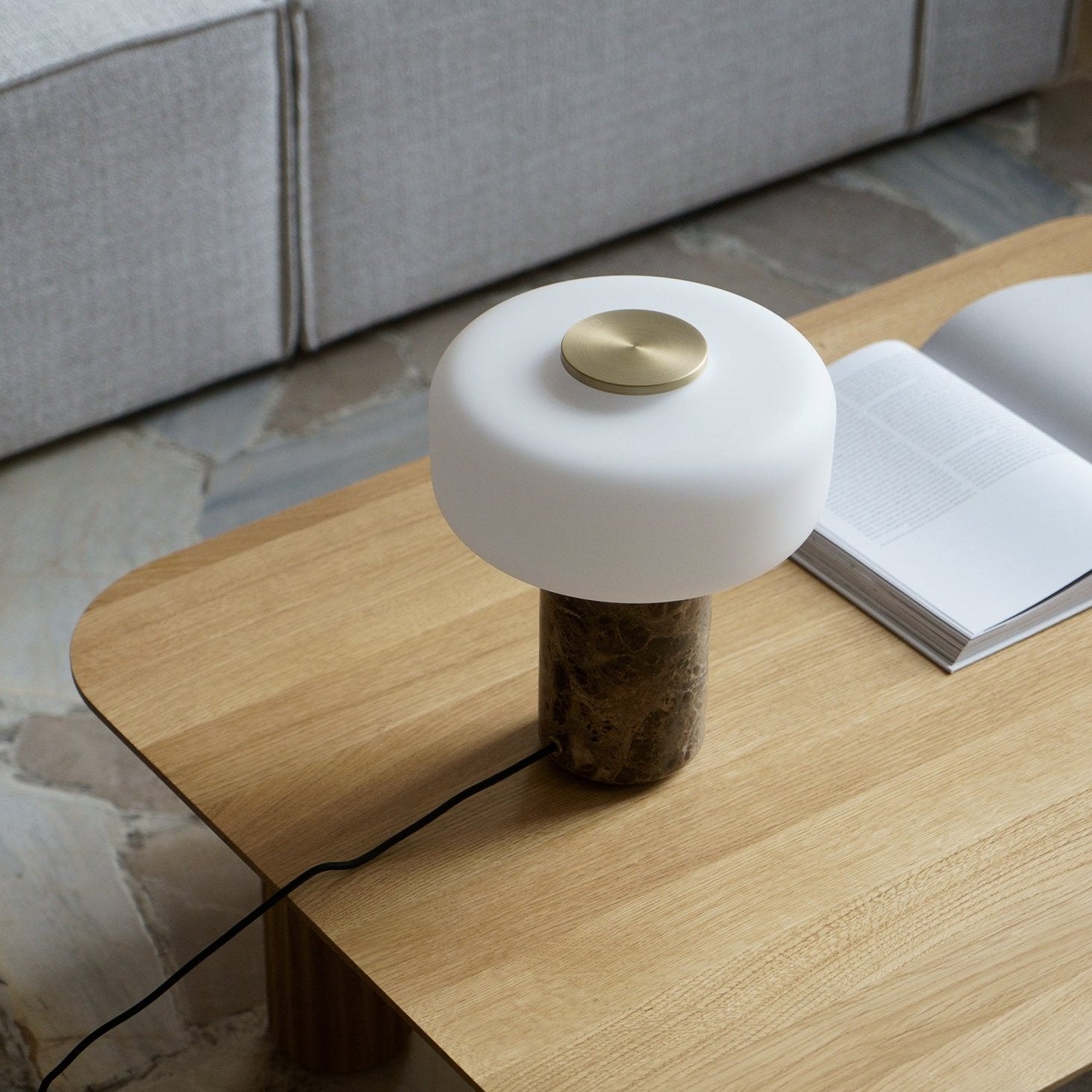 Mosa Rechargeable Marble Table Lamp