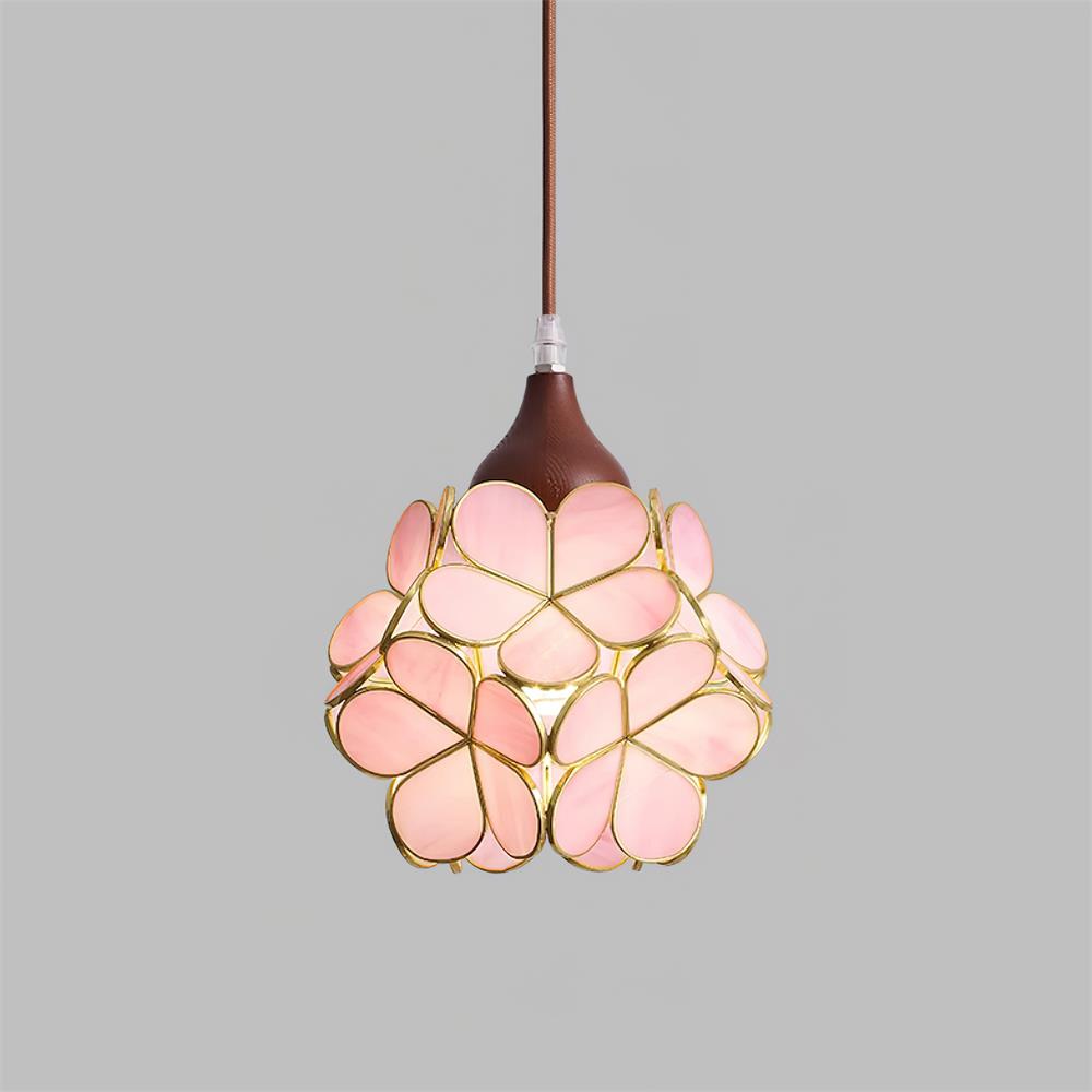 Veravo Flower Wood Design Pendant Light