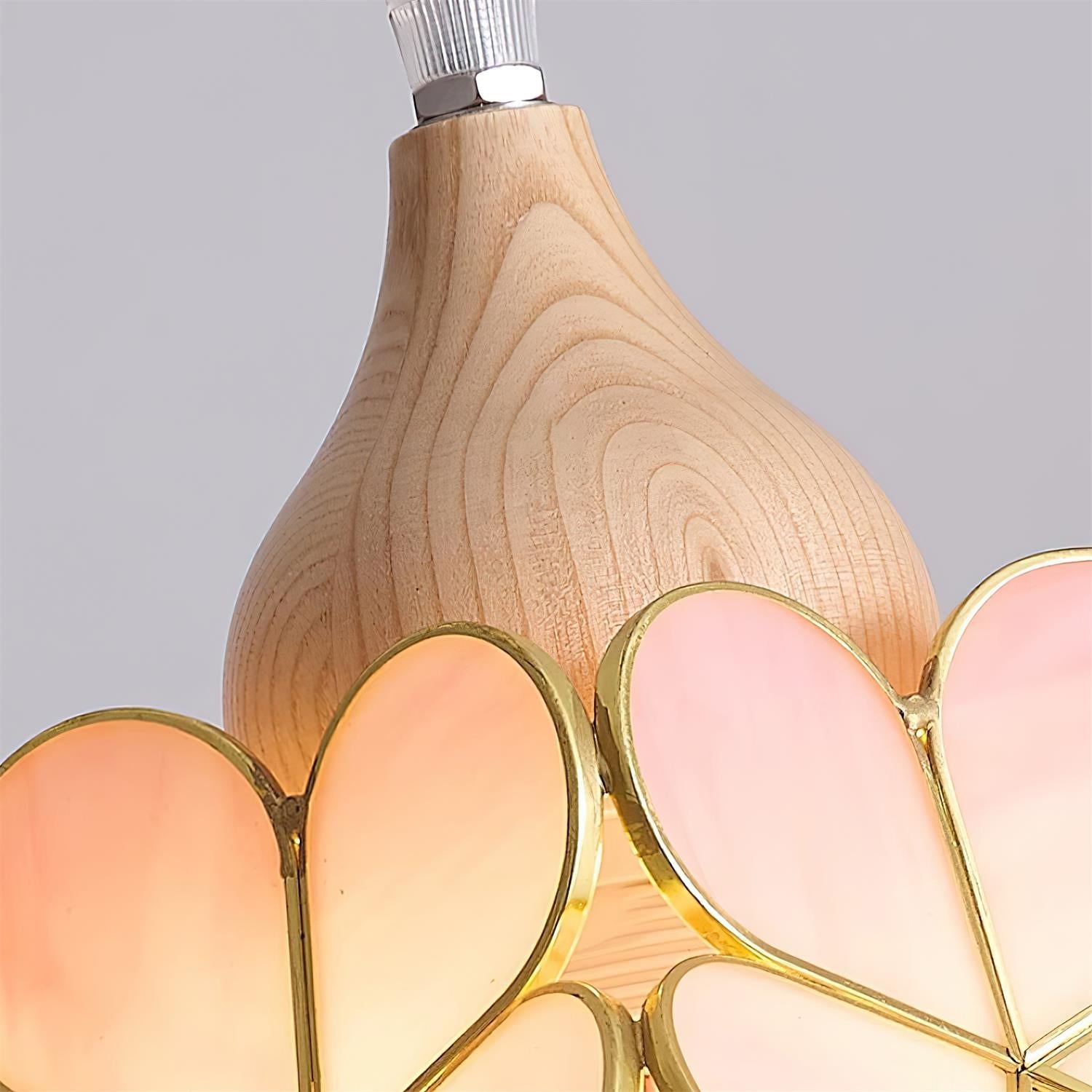 Veravo Flower Wood Design Pendant Light