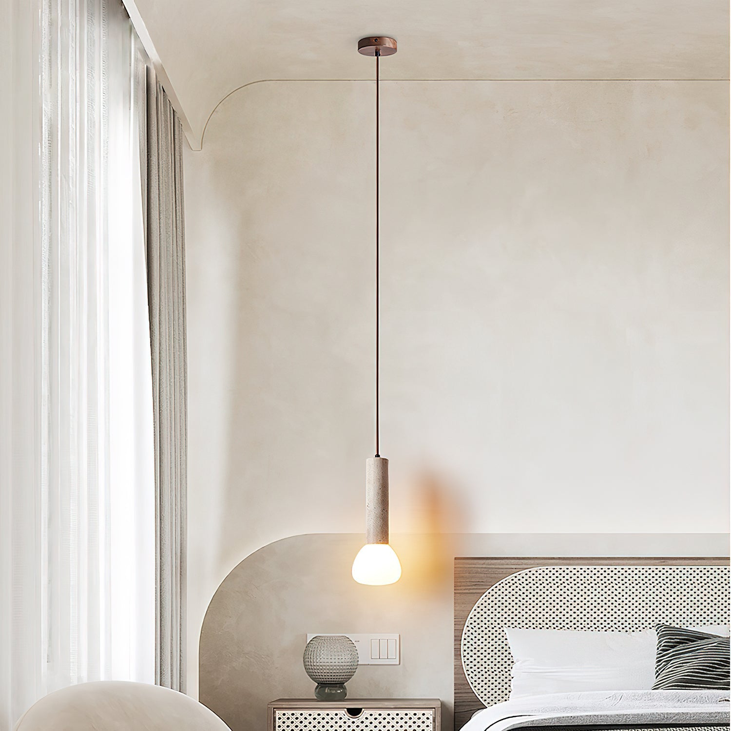 Mysen Natural Stone Pendant Light