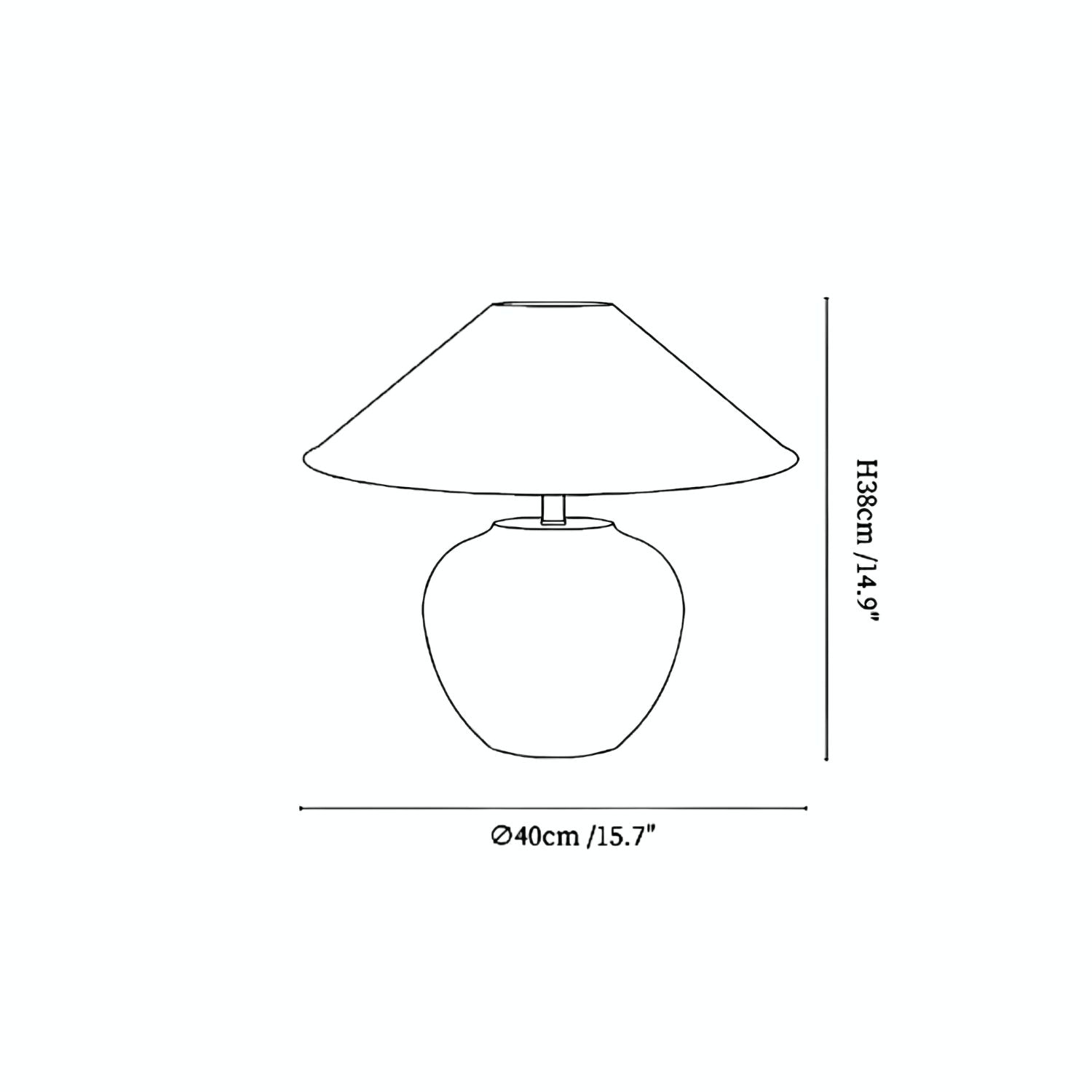 Soneca Round Table Lamp