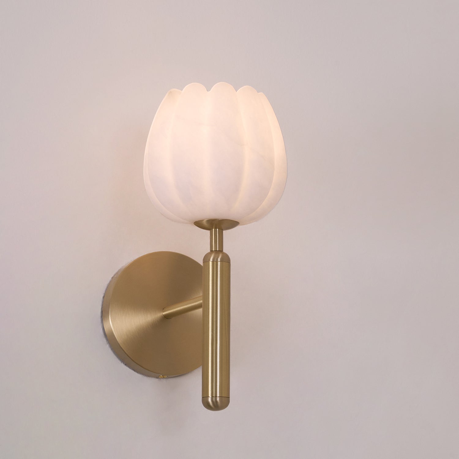 Loza Flower Albaster Wall Light