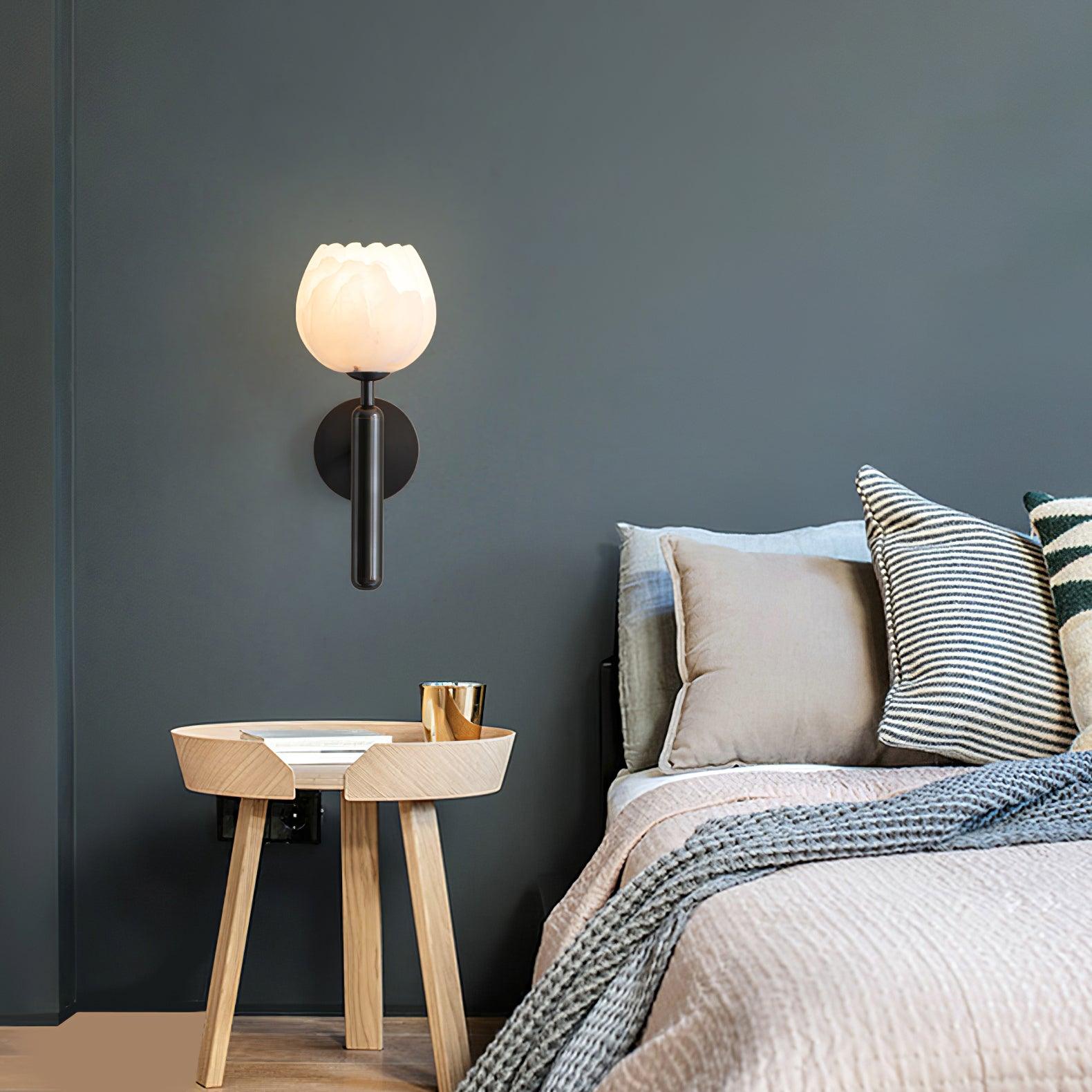 Loza Flower Albaster Wall Light