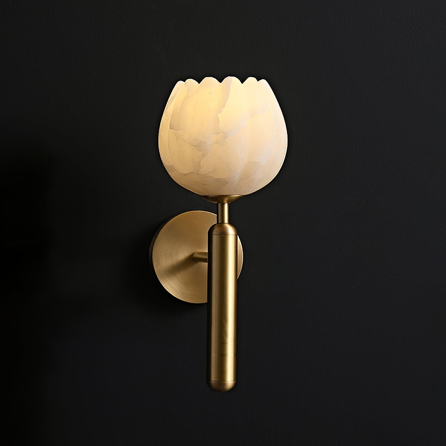 Loza Flower Albaster Wall Light