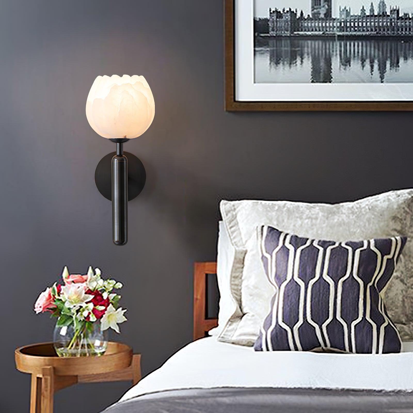 Loza Flower Albaster Wall Light