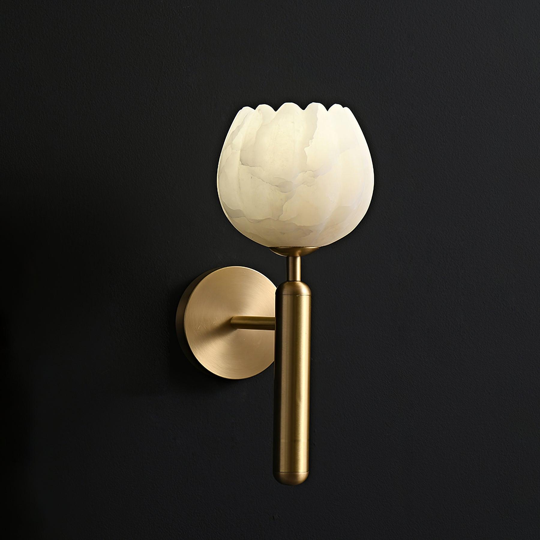 Loza Flower Albaster Wall Light