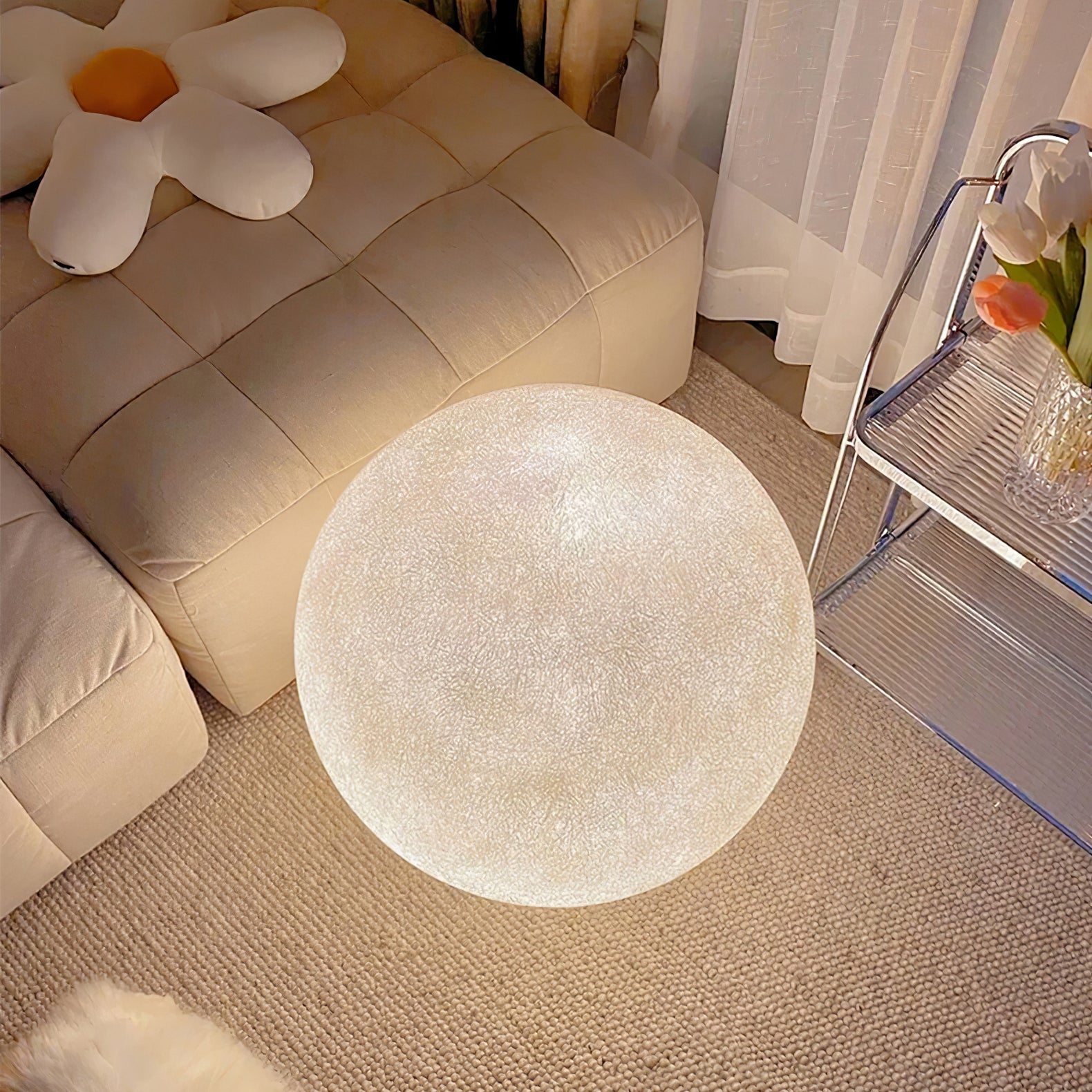 Lumza Moon-Shaped Floor Lamp
