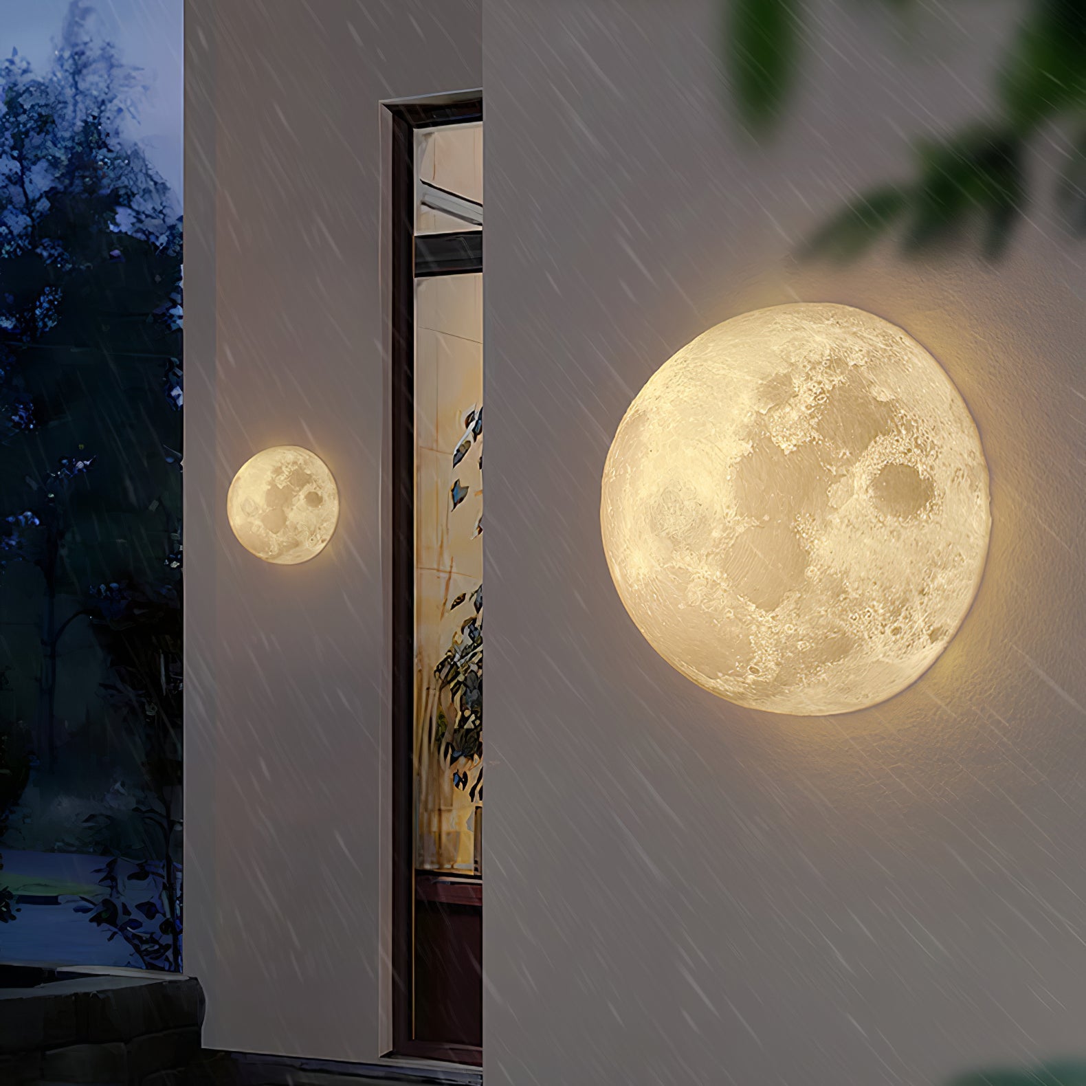 Tralvik Moon Design Wall Light