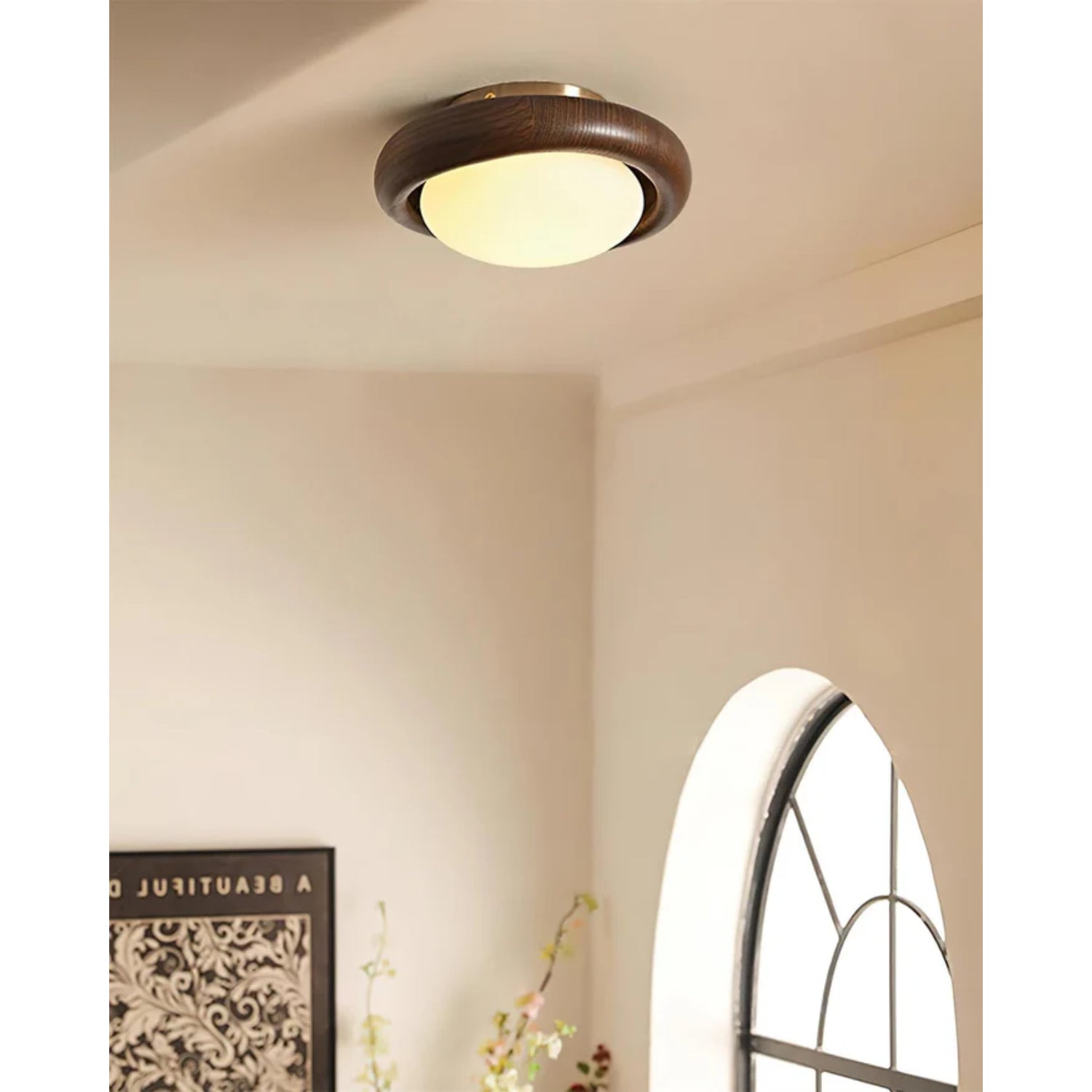 Mozofo Japandi Style Ceiling Light
