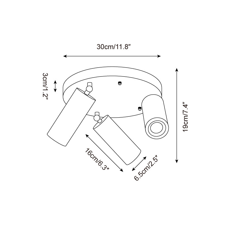 Zimmy Travertine Ceiling Light