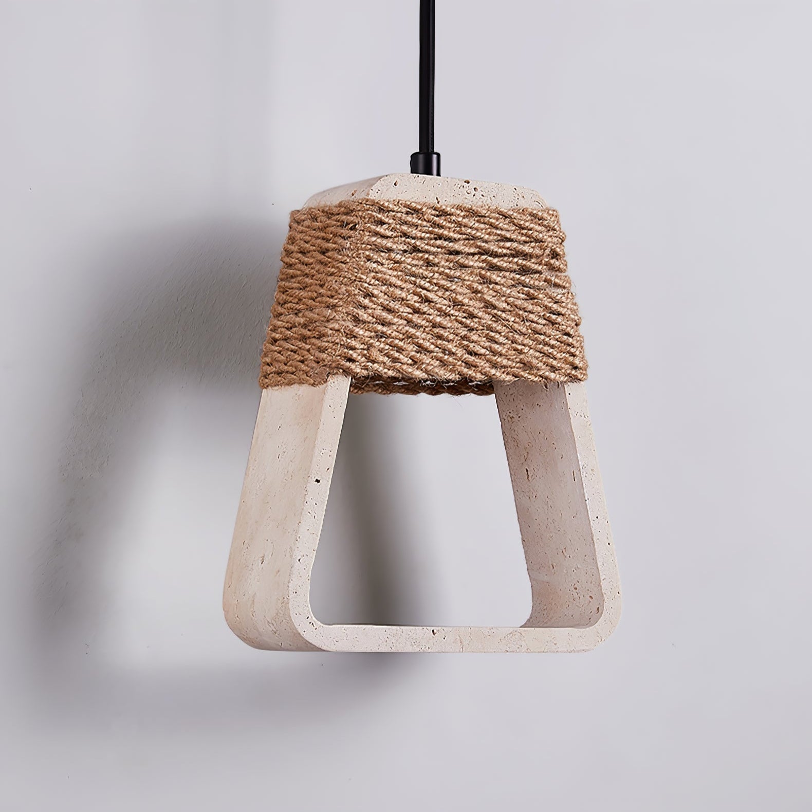 Monas Natural Stone Pendant Light