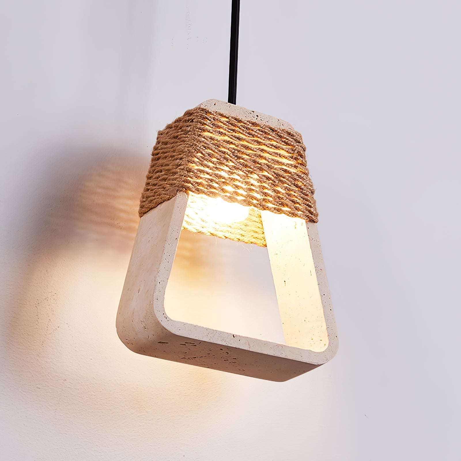 Monas Natural Stone Pendant Light