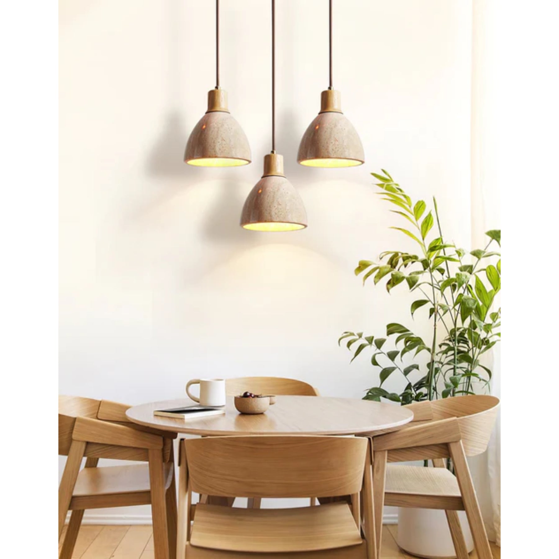 Mivo Natural Stone Pendant Light