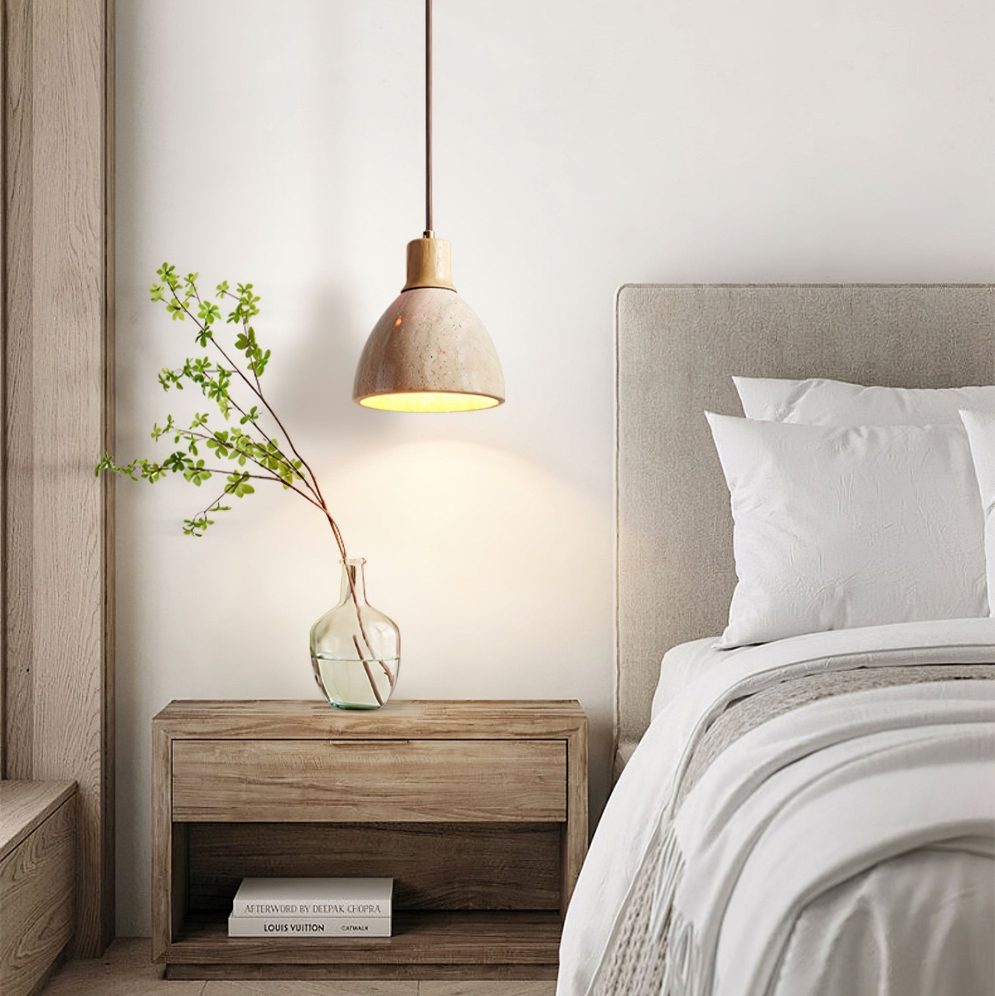 Mivo Natural Stone Pendant Light