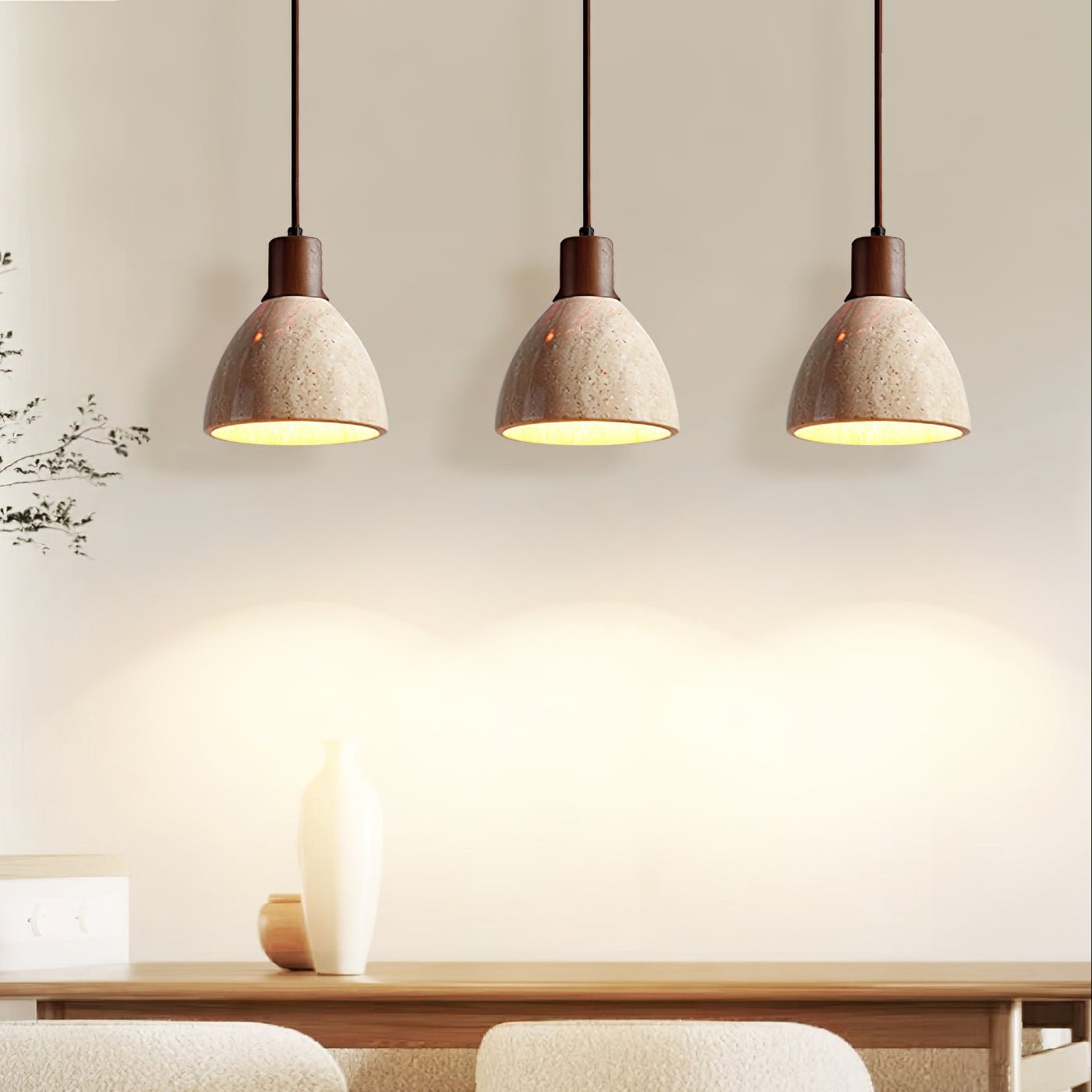Mosha Travertine Pendant Light