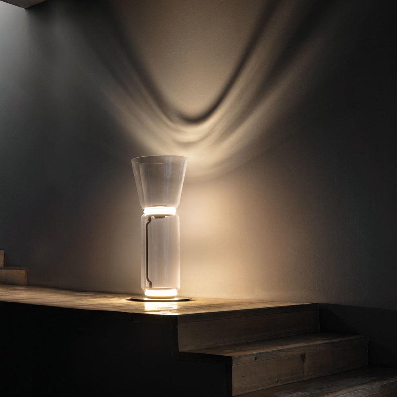 Teyylino Cylindrical Glass Floor Lamp