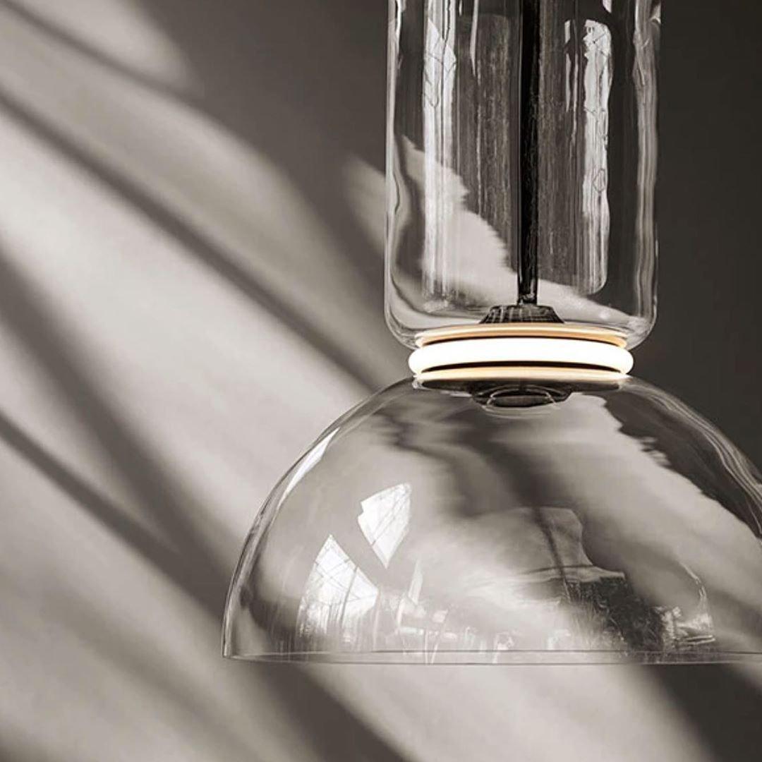 Teyylino Cylindrical Glass Pendant Light
