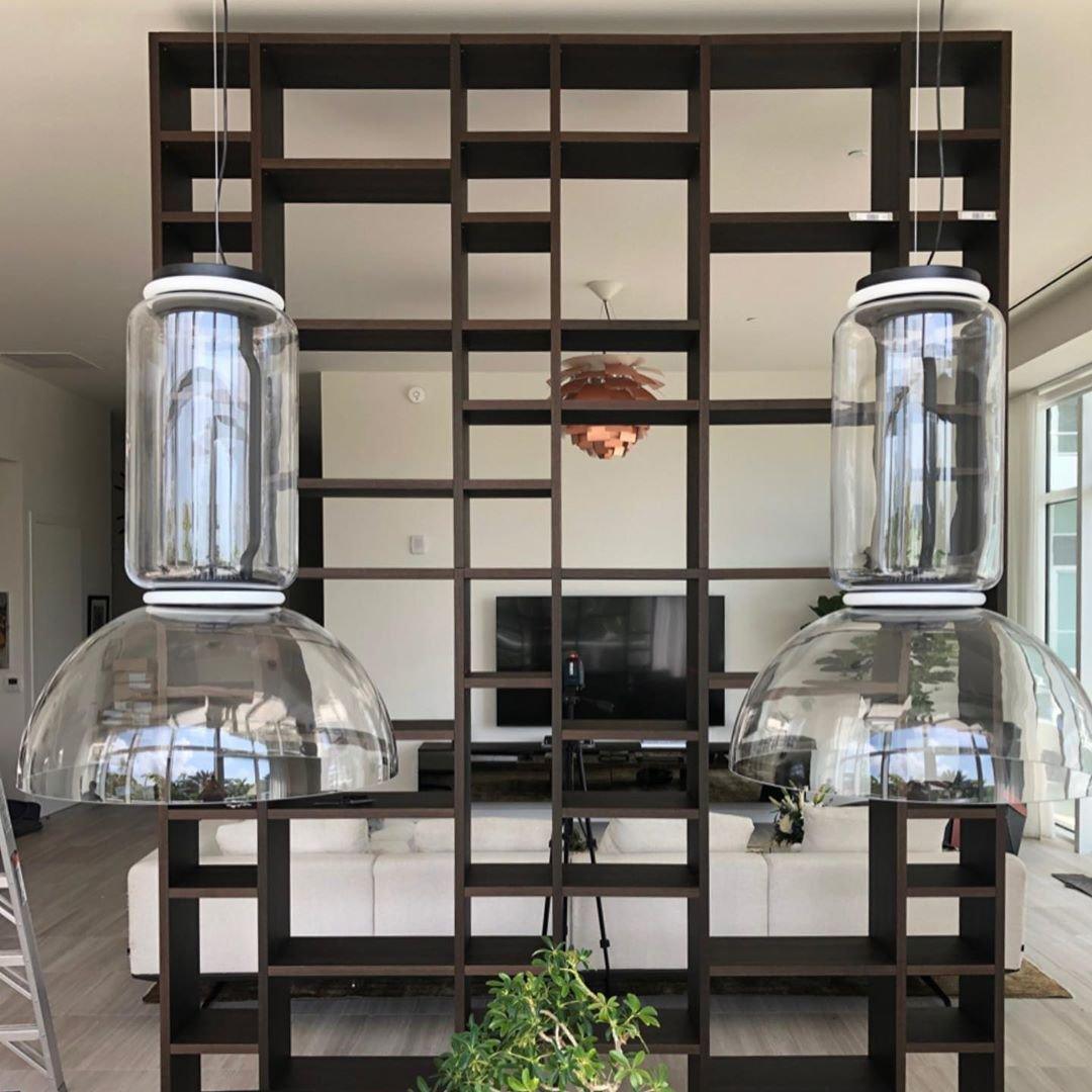 Teyylino Cylindrical Glass Pendant Light