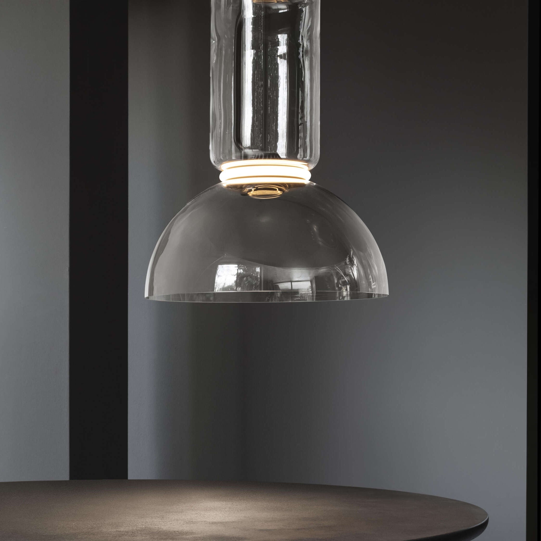 Teyylino Cylindrical Glass Pendant Light