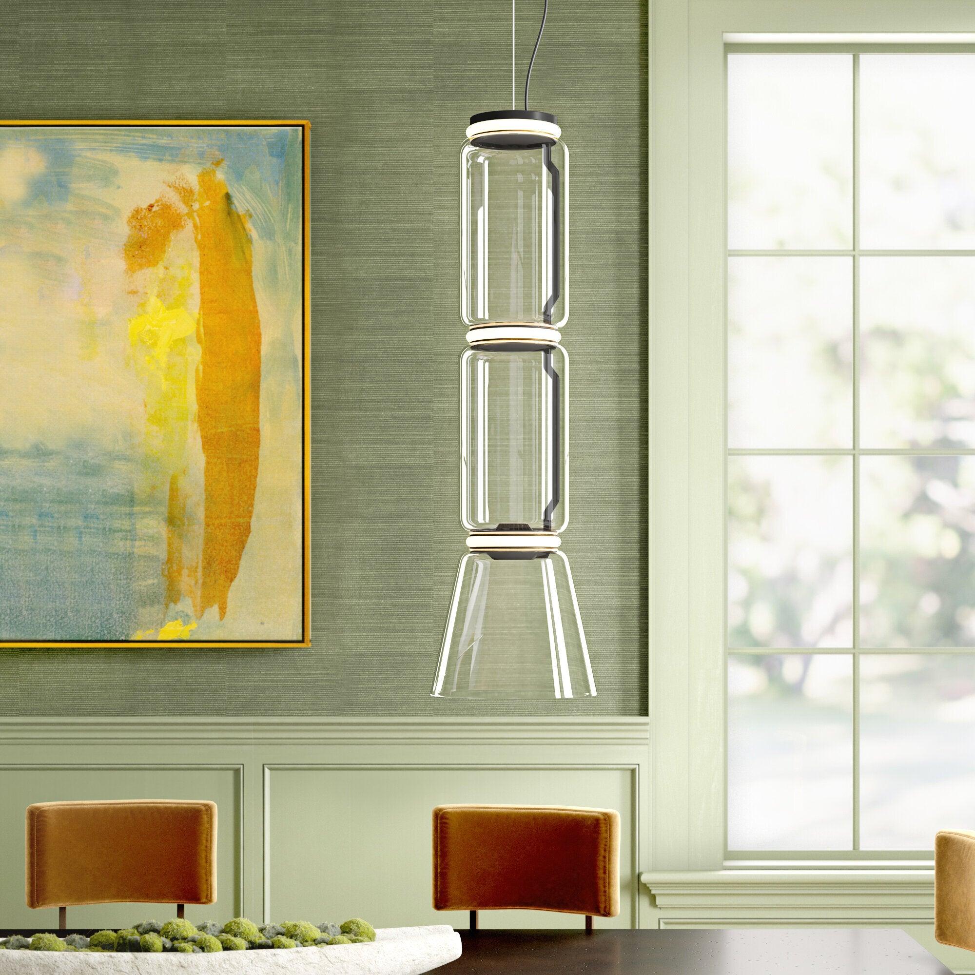 Teyylino Cylindrical Glass Pendant Light
