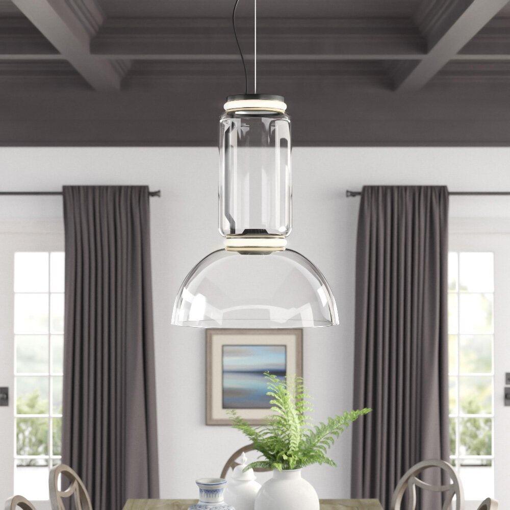 Teyylino Cylindrical Glass Pendant Light
