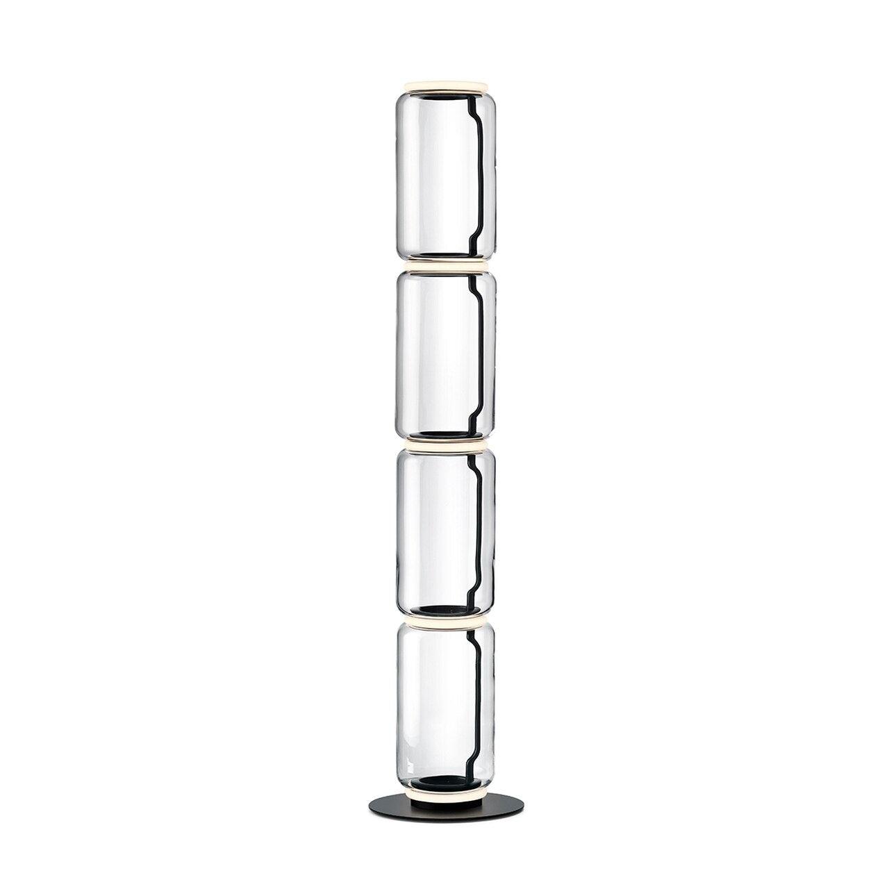 Teyylino Cylindrical Glass Floor Lamp