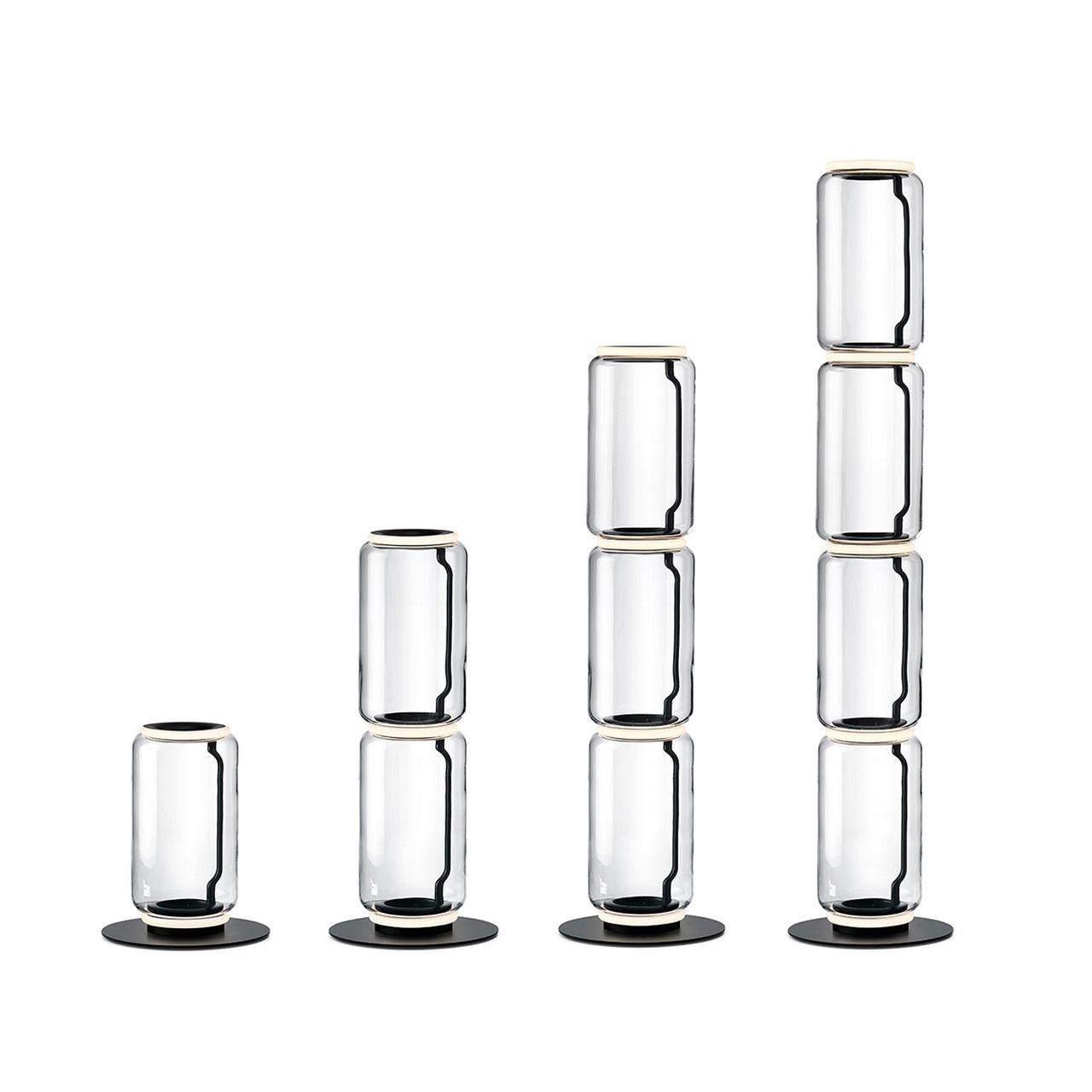 Teyylino Cylindrical Glass Floor Lamp