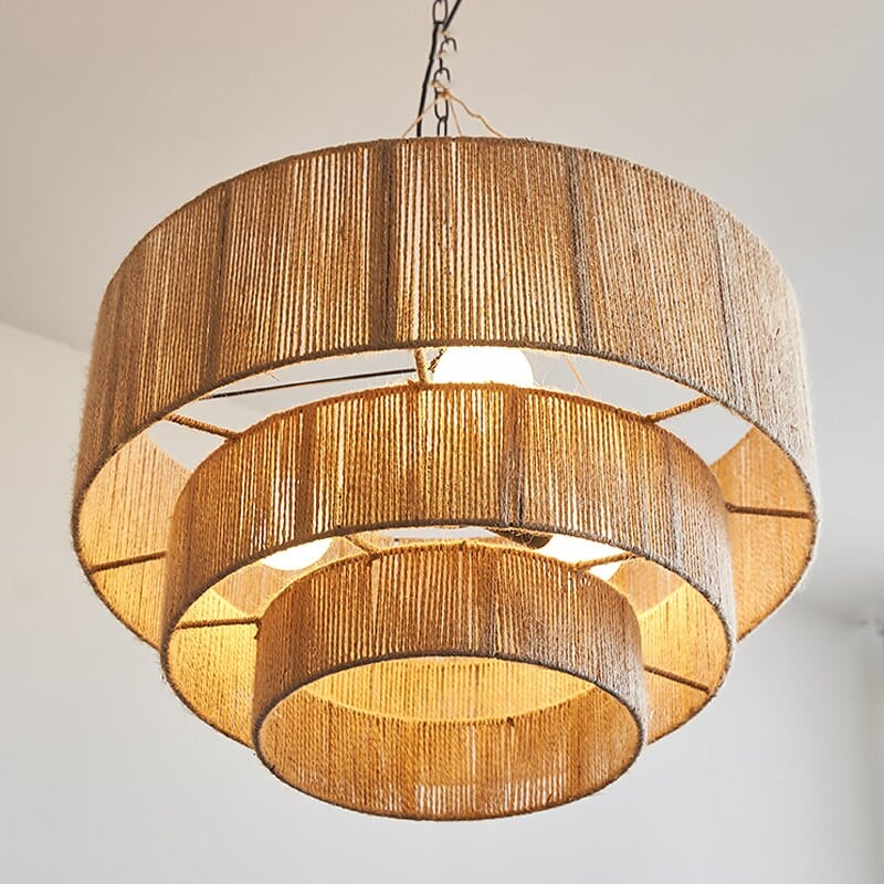 Taverno Hemp Rope Boho Pendant Light
