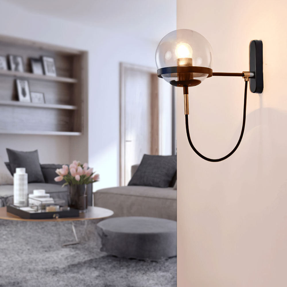 Zelva Retro Spherical Wall Light