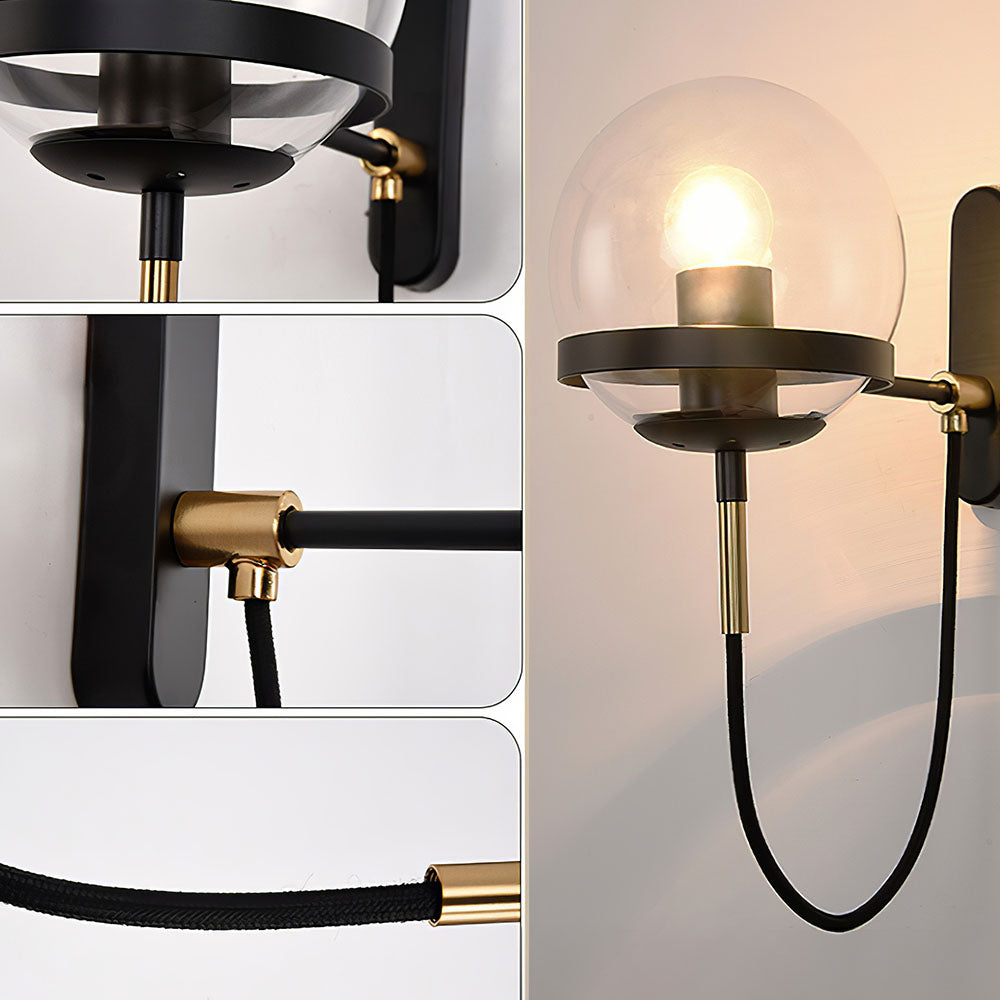 Zelva Retro Spherical Wall Light