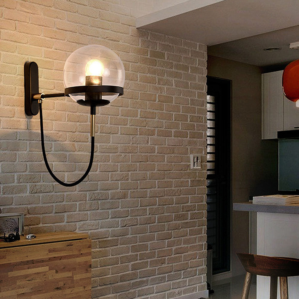 Zelva Retro Spherical Wall Light