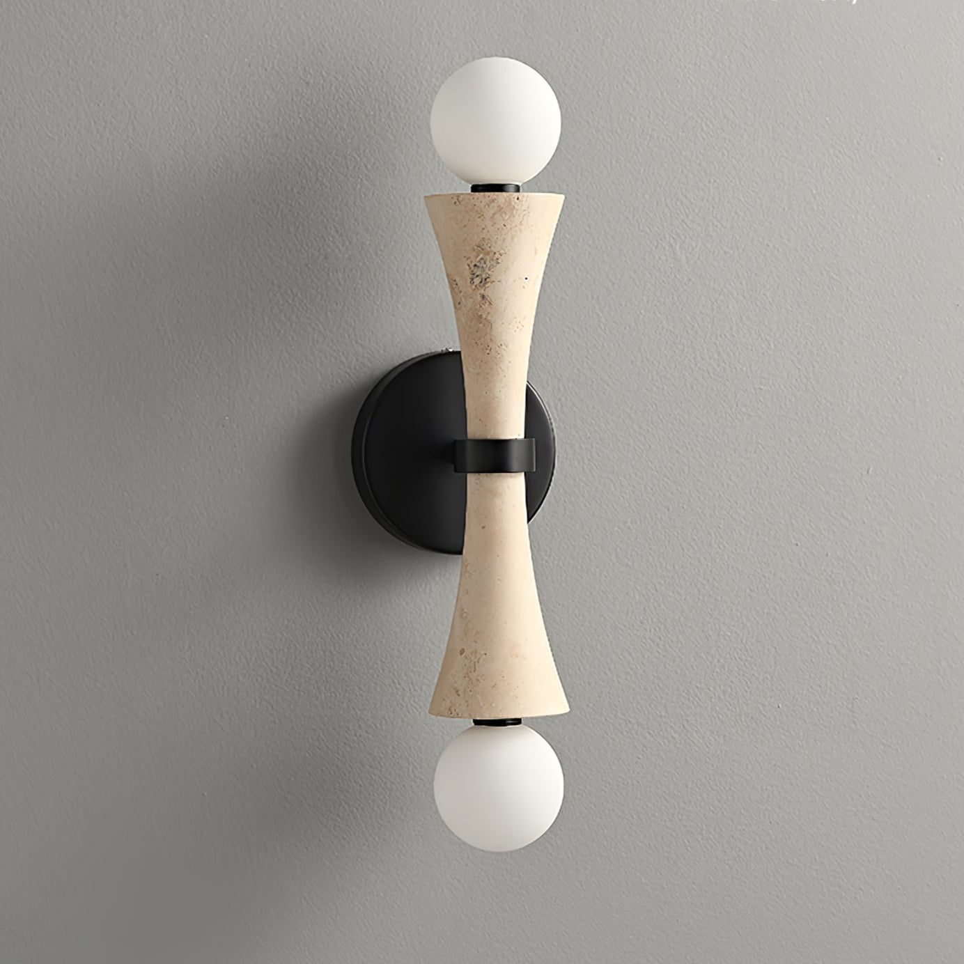 Obelize Duo Natural Stone Wall Light