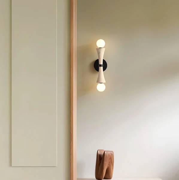 Obelize Duo Natural Stone Wall Light