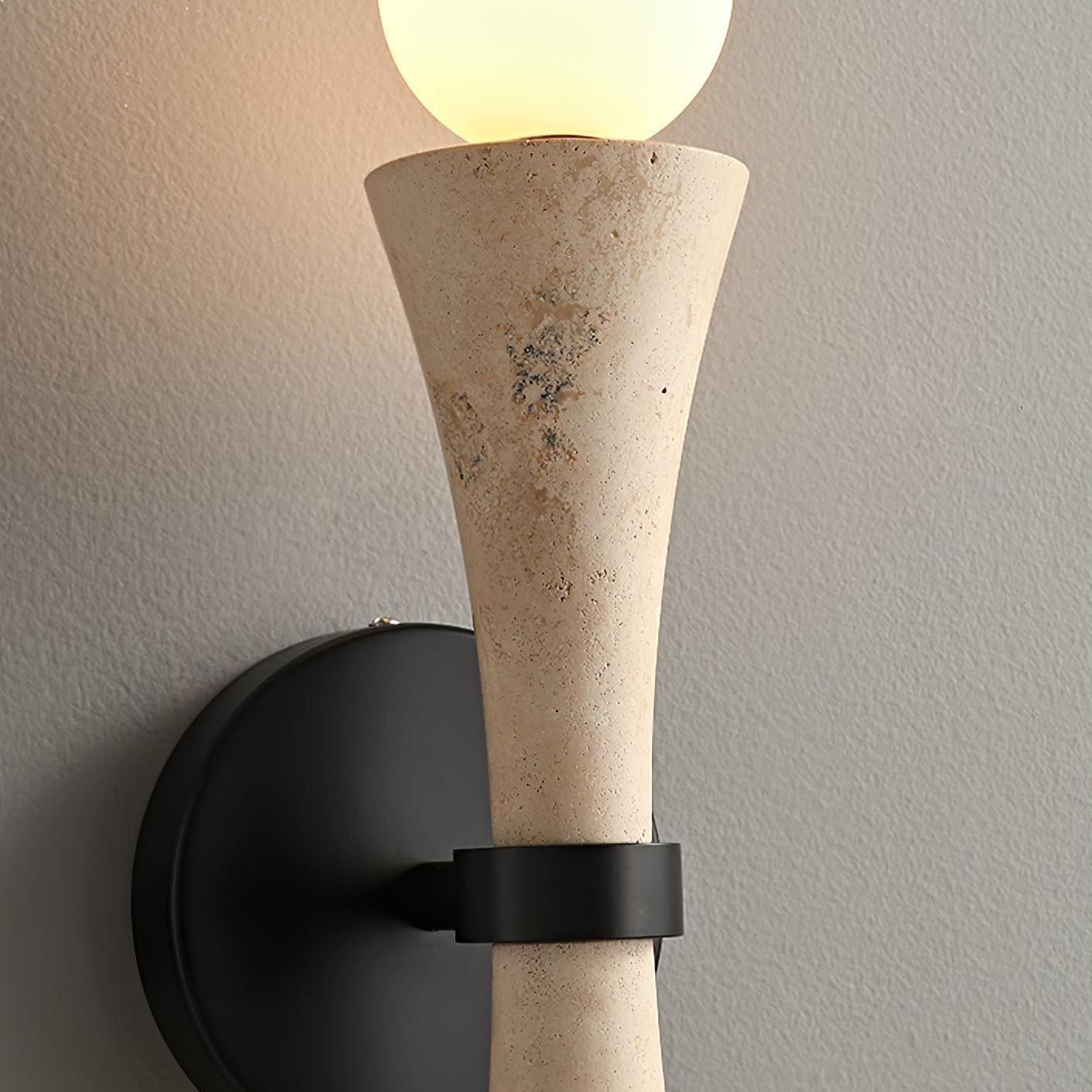 Lobiz Duo Travertine Wall Light