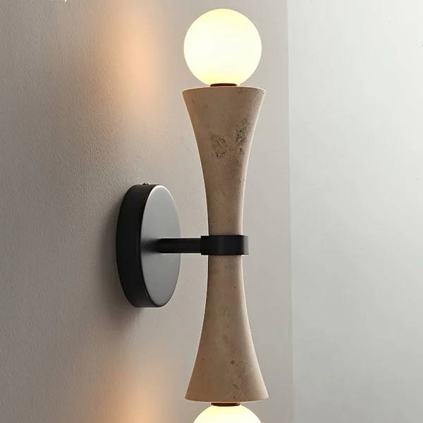 Obelize Duo Natural Stone Wall Light