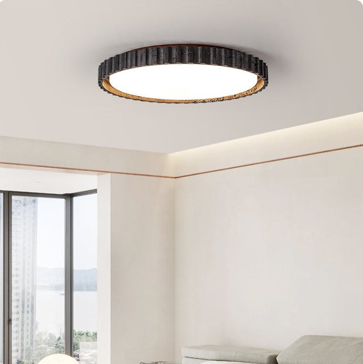 Obelso Travertine Ceiling Light