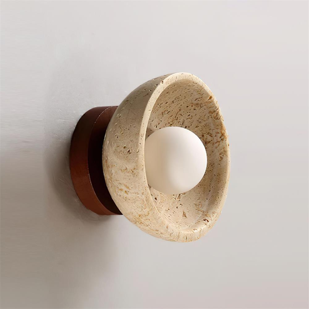 Trivona Travertine Wall Light
