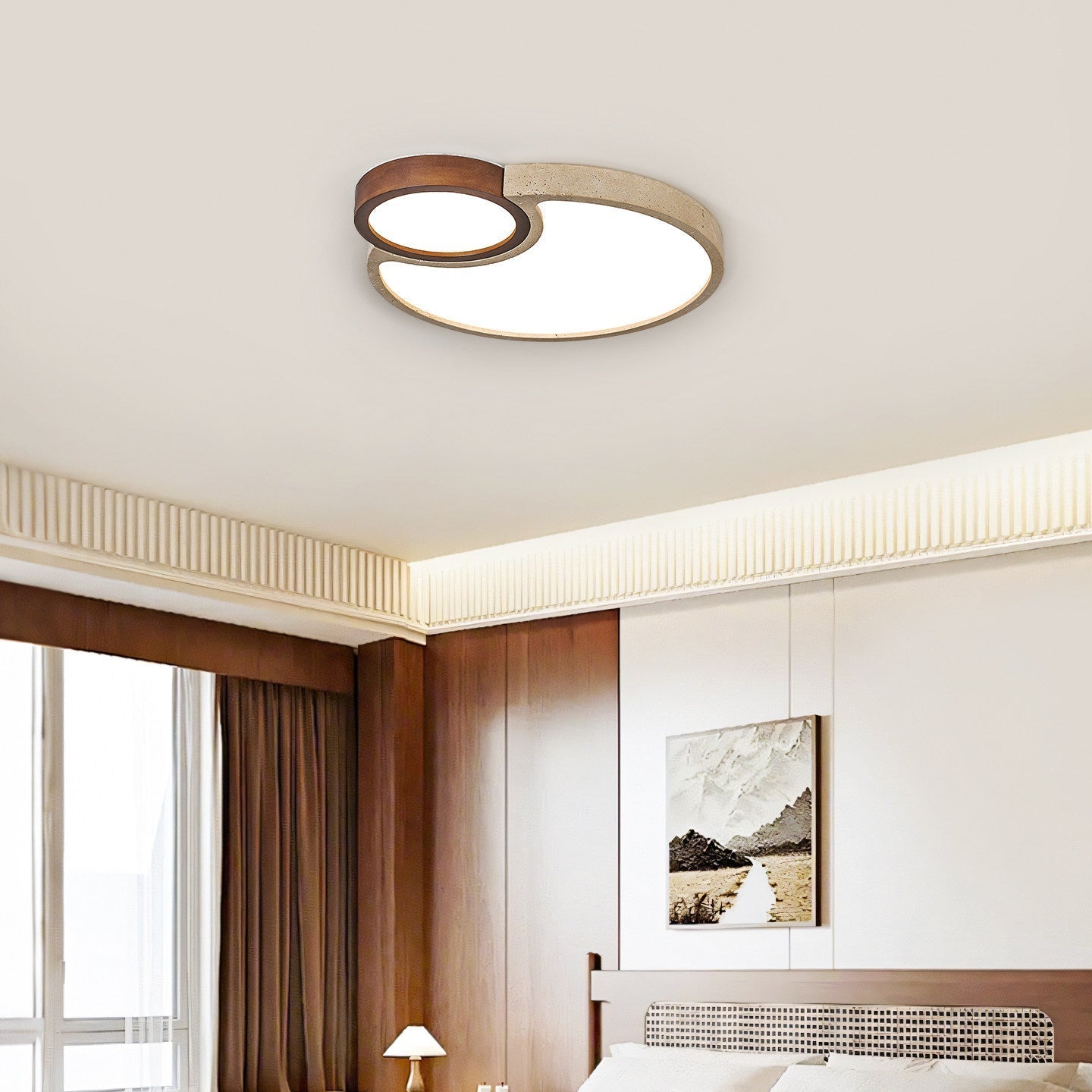 Torev Travertine Ceiling Light