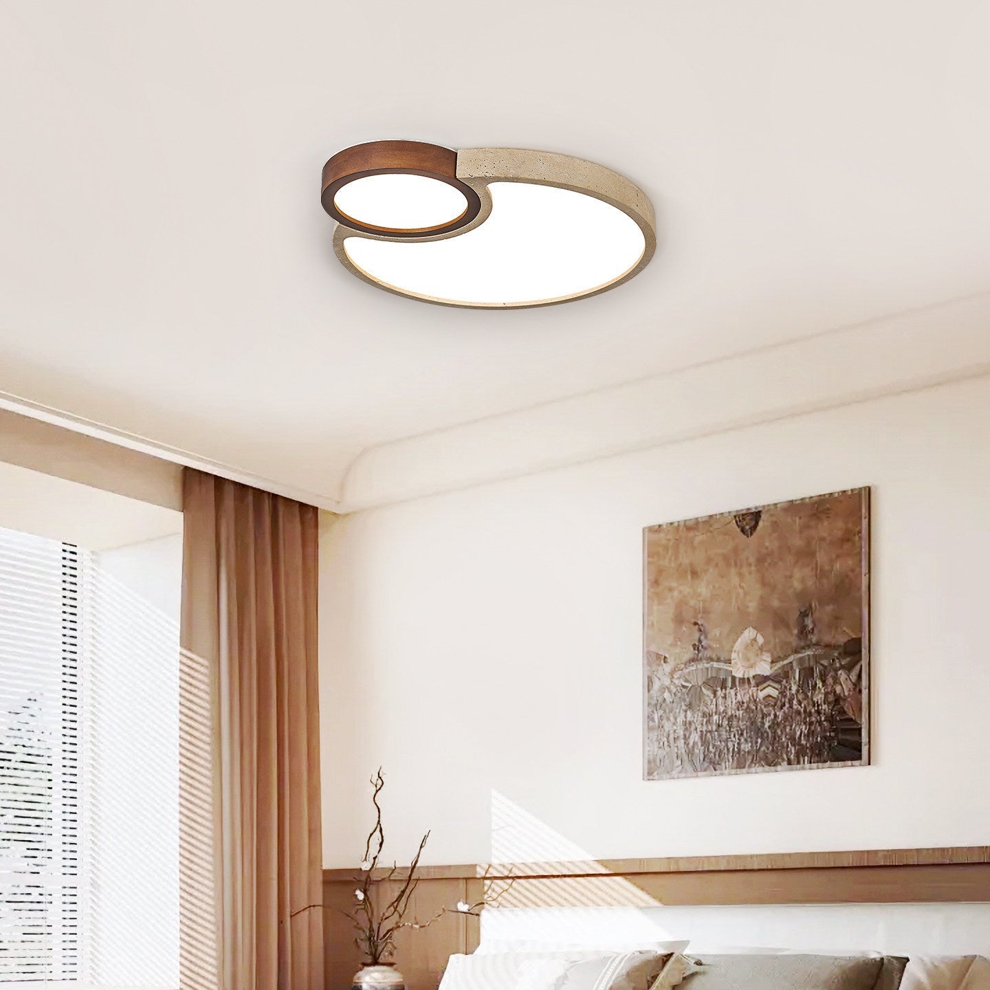 Torev Travertine Ceiling Light