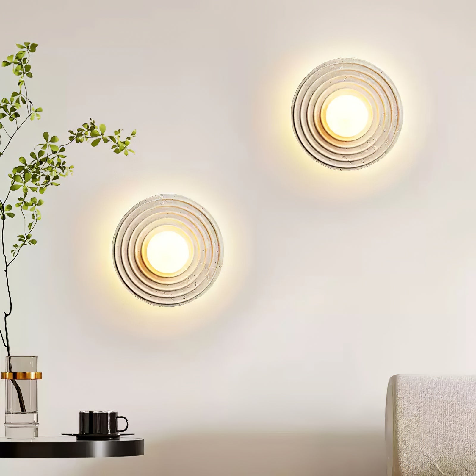 Ribensy Travertine Wall Light