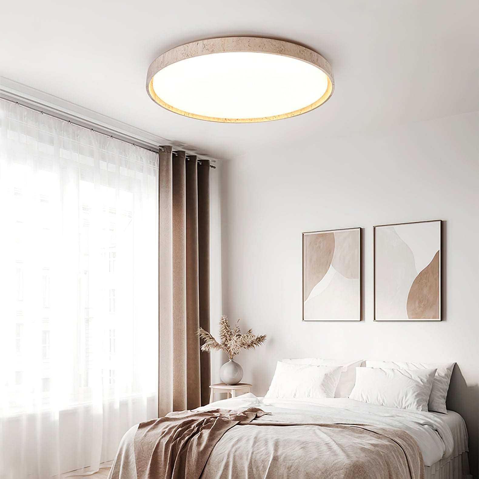 Goa Natural Stone Ceiling Light