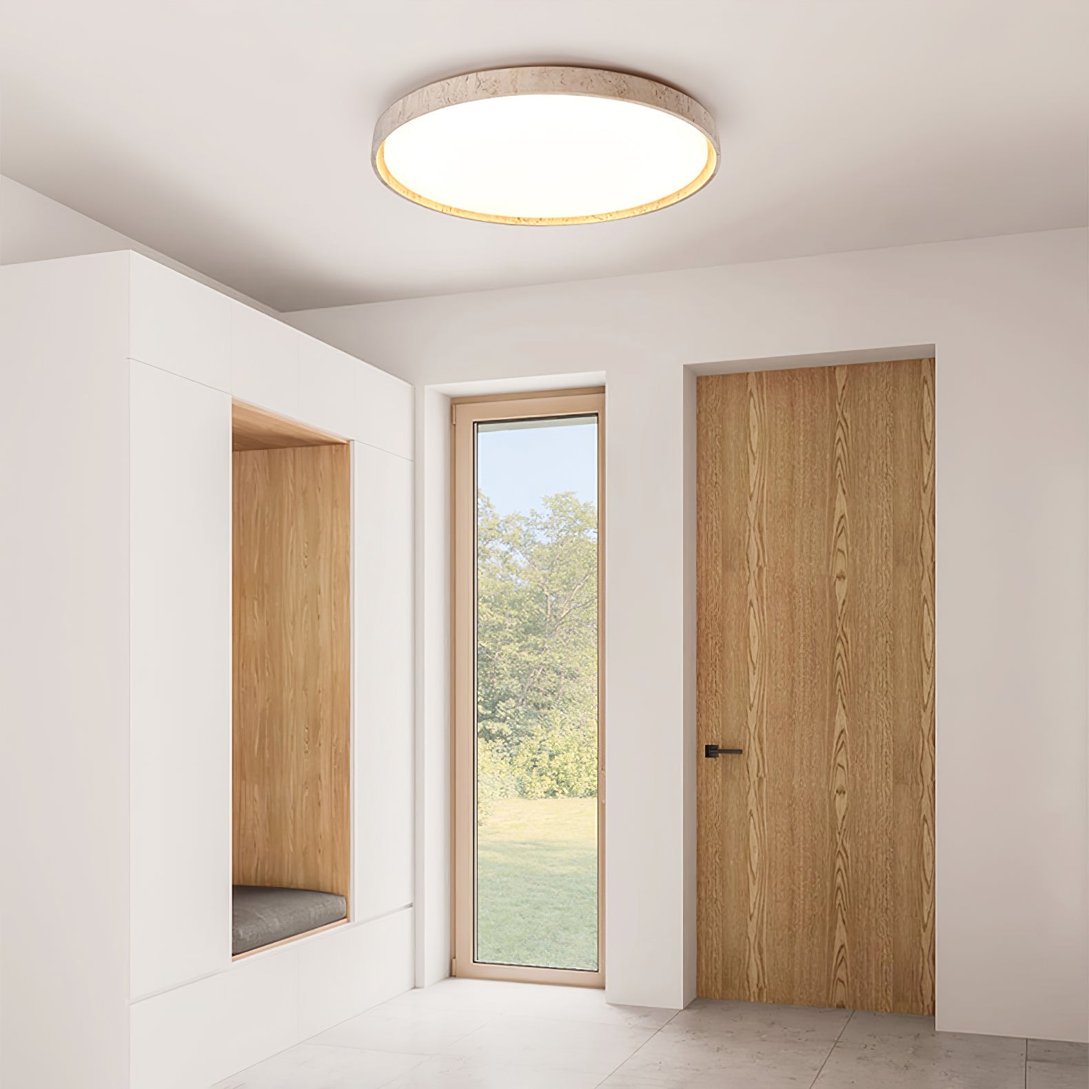 Goa Natural Stone Ceiling Light