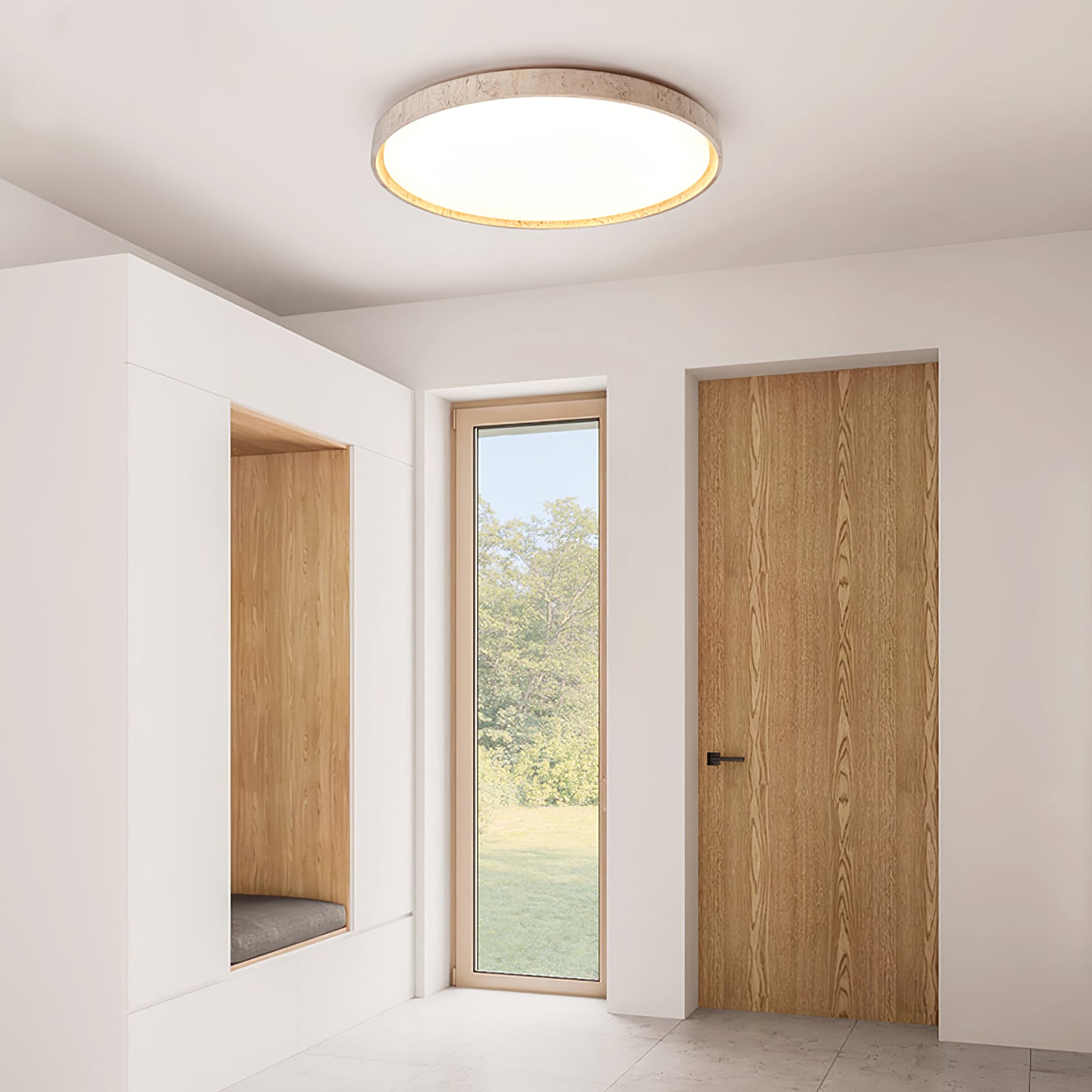 Goa Natural Stone Ceiling Light