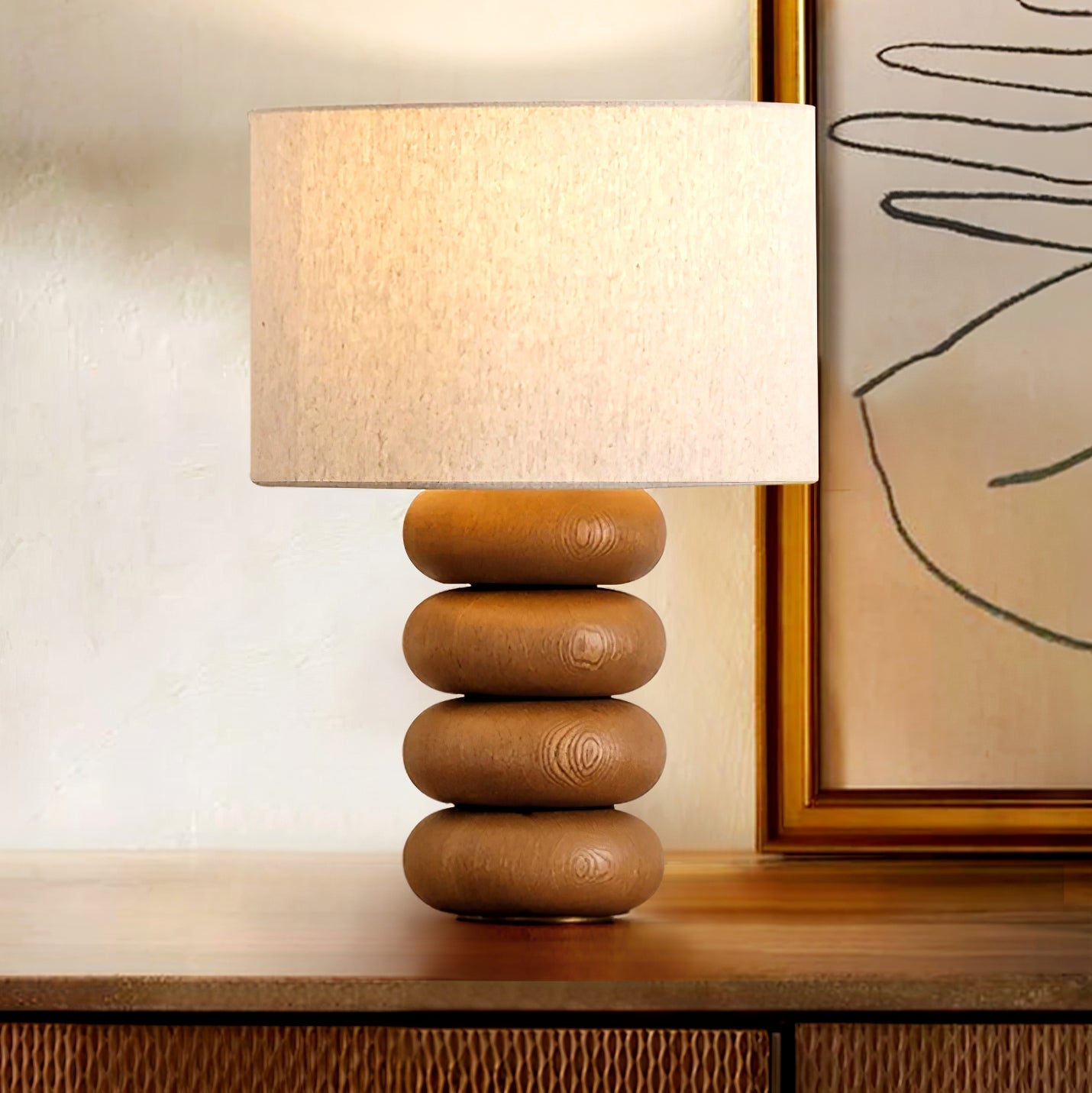 Discu Wooden Table Lamp