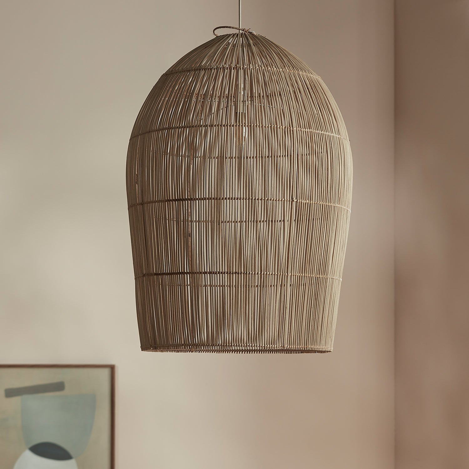 Savana Bamboo Boho Pendant Light
