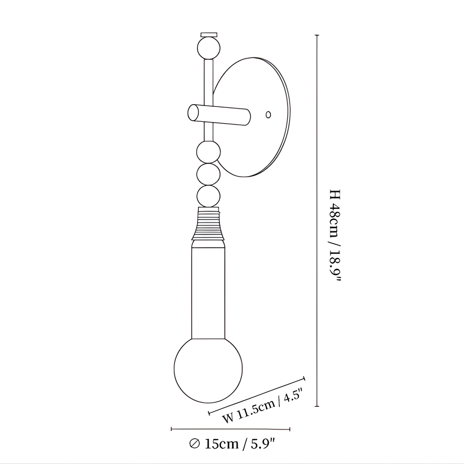 Toamen Wall Light With Plug