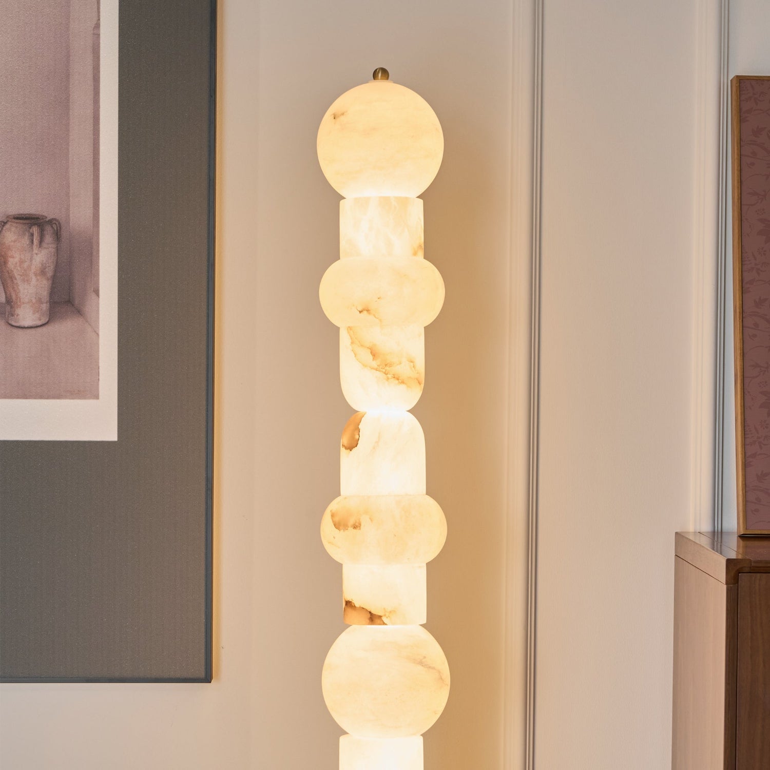 Sepone Alabaster Floor Lamp